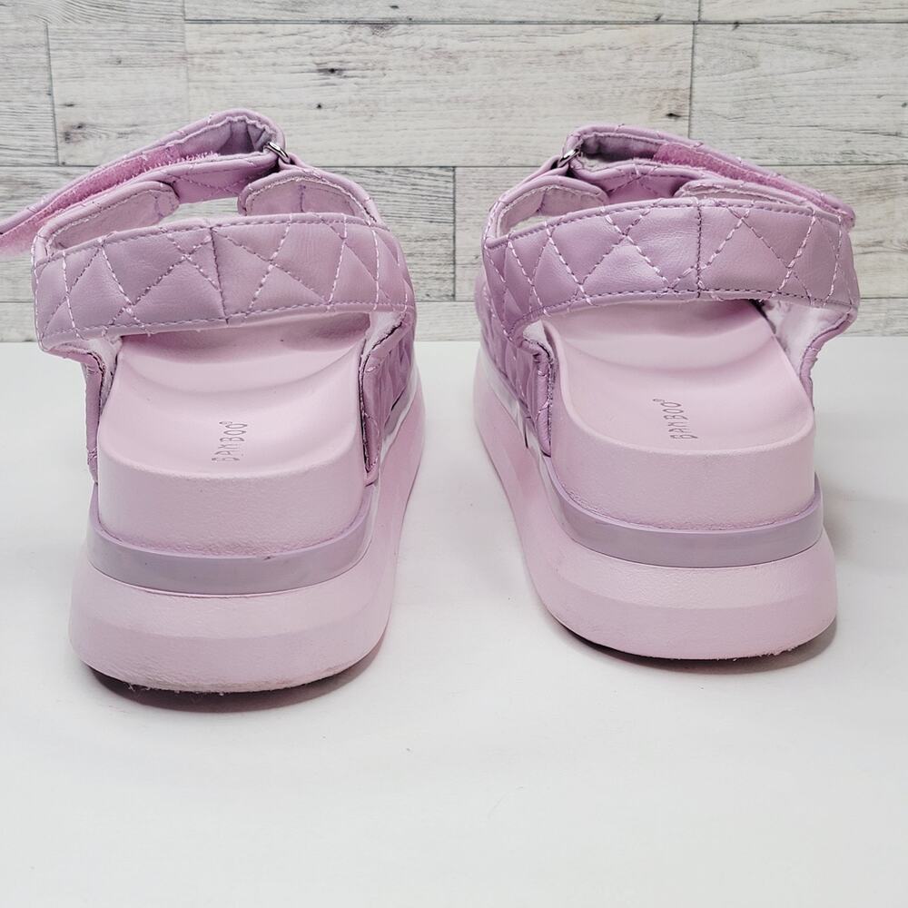 Bamboo 8M 2.5" Platform Chunky Heel Sandal Lavender Hook Loop Closure Fairycore - Picture 6 of 10